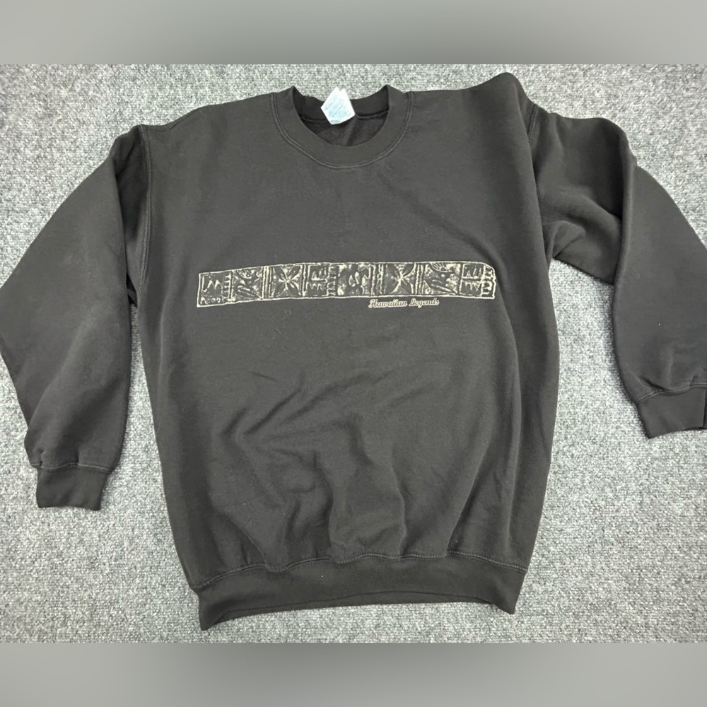 Black Graphic Men's Sweater